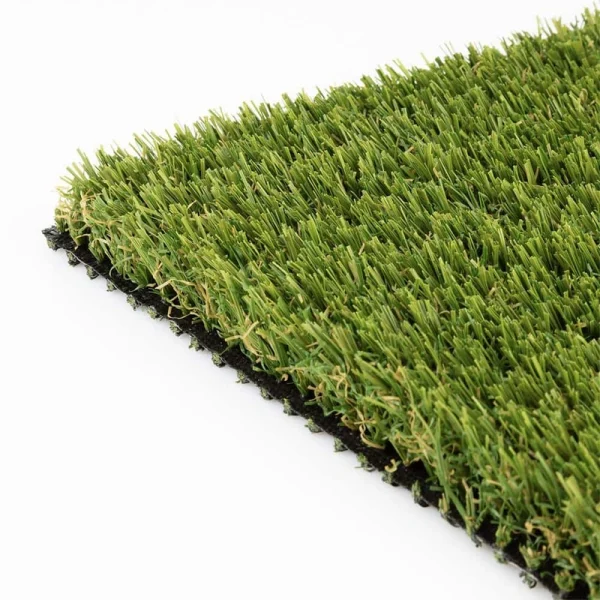 15 ft. W x Cut to Length Green and Tan Quick Draining Artificial Grass Turf T726936922