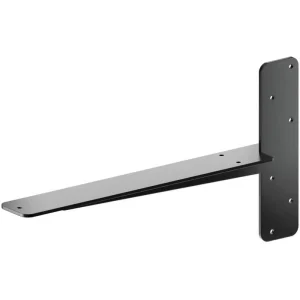 19 in. L Black Steel Heavy Duty Floating Granite Bracket (1-Pack) T726935640