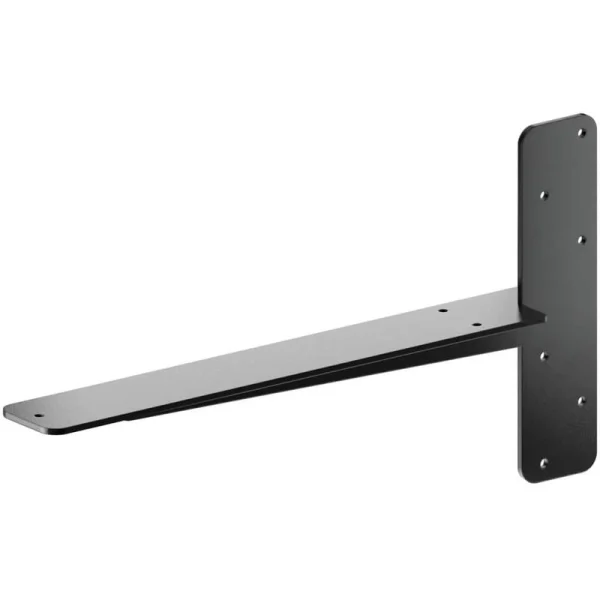19 in. L Black Steel Heavy Duty Floating Granite Bracket (1-Pack) T726935640