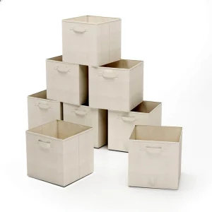 21 Qt. Cube Storage Organizer – Collapsible Fabric Containers for Home or Office (8-Pack) T726935659