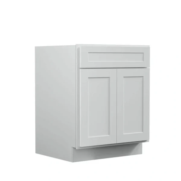 27 in. W x 24 in. D x 34.5 in. H Ready to Assemble Plywood Base Kitchen Cabinet in Shaker Dove