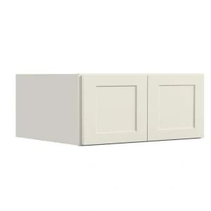 36 in. W x 24 in. D x 18 in. H in Antique White Plywood Ready to Assemble Kitchen Wall Cabinets with 2-Doors