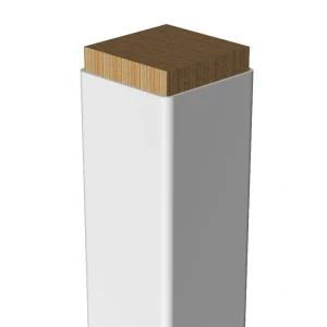 4-in x 4-in x 3-ft White Vinyl Deck Post Sleeve