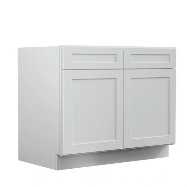 42 in. W x 24 in. D x 34.5 in. H Ready to Assemble Plywood Base Kitchen Cabinet in Shaker Dove