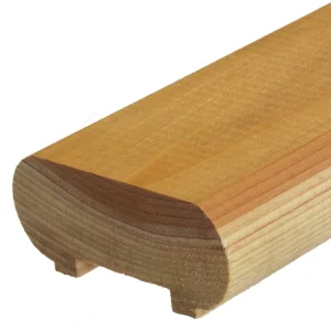 8-ft x 4-in x 2-in Redwood Wood Deck Rail Kit