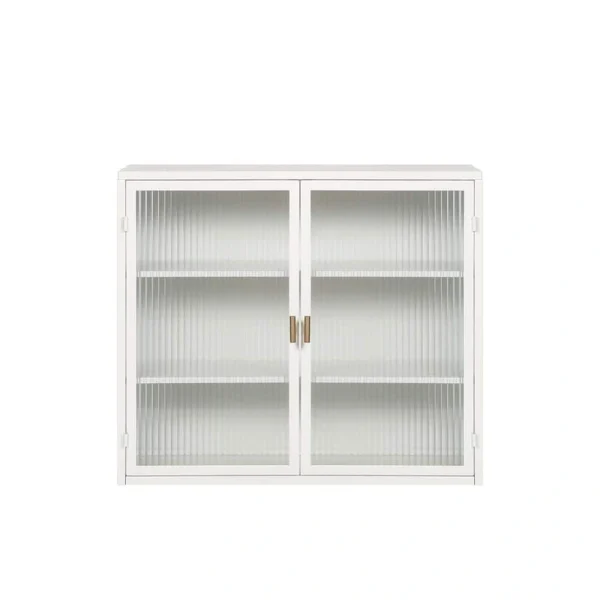 9.06 in. W x 27.56 in. D x 23.62 in. H in White Metal Ready to Assemble Wall Kitchen Cabinet with 3-Tier Storage
