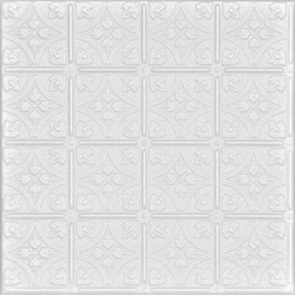 A La Maison Ceilings 1.67-ft x 1.67-ft Emma’s Flowers Plain White Polystyrene Surface-mount Ceiling Tile (8-Pack, 21.6-sq ft / Case)