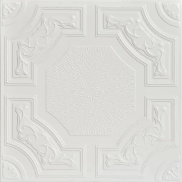 A La Maison Ceilings 1.67-ft x 1.67-ft Evergreen Plain White Polystyrene Surface-mount Ceiling Tile (8-Pack, 21.6-sq ft / Case)