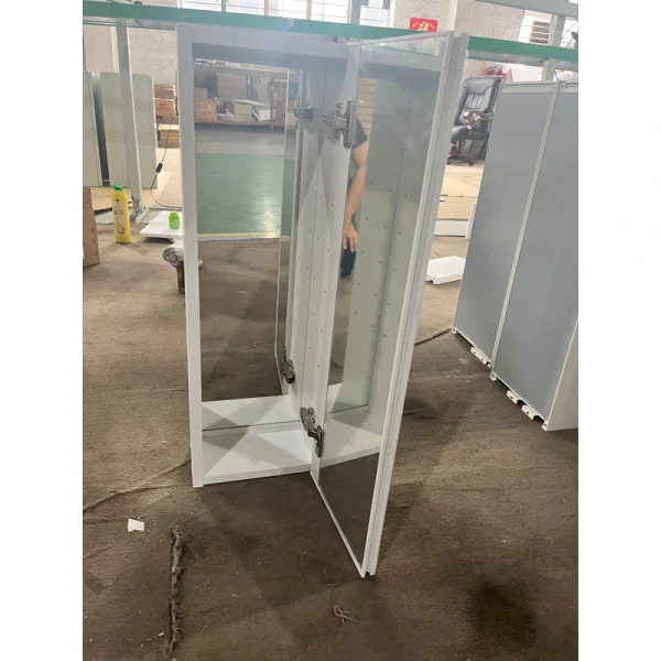 AAZJ 30-in x 10-in Surface/Recessed Mount White Mirrored Soft Close Medicine Cabinet