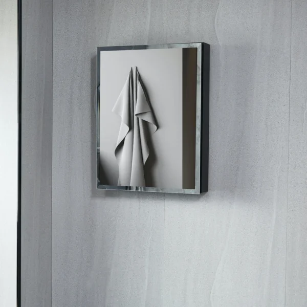 AAZJ KA 16-in x 20-in Surface/Recessed Mount Black Mirrored Soft Close Medicine Cabinet