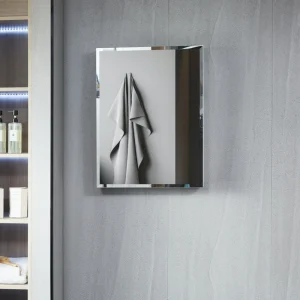 AAZJ KA 19-in x 30-in Surface/Recessed Mount Black Mirrored Soft Close Medicine Cabinet