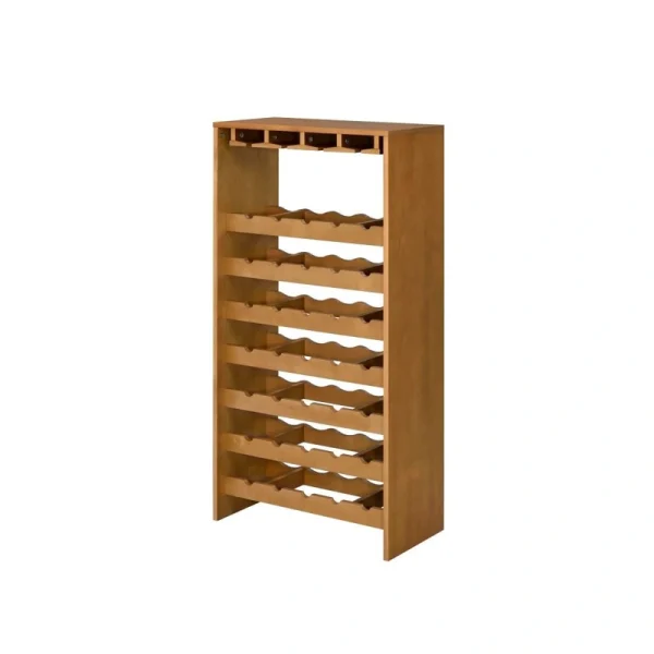 ACME FURNITURE 35-Bottle Oak Wood Wine Cabinet
