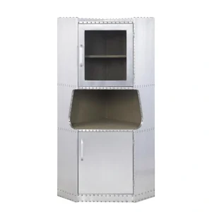 ACME FURNITURE Brancaster 30-in W x 57-in H Steel Aluminum Freestanding Utility Storage Cabinet
