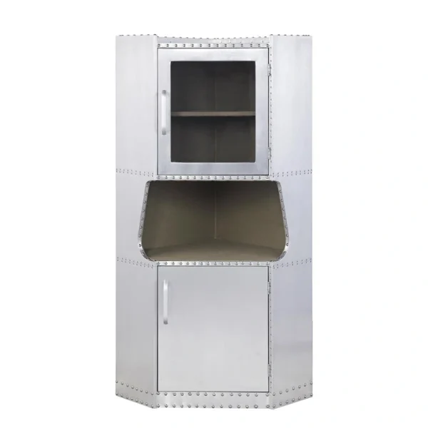 ACME FURNITURE Brancaster 30-in W x 57-in H Steel Aluminum Freestanding Utility Storage Cabinet