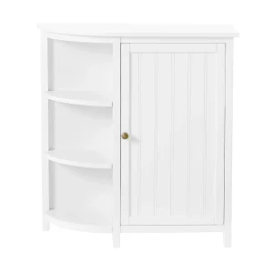 Alaterre Furniture 27-in x 28-in x 10-in White Wood Freestanding Linen Cabinet
