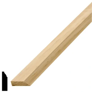 Alexandria Moulding 3/8 in. D x 1-3/8 in. W x 96 in. L Pine Wood Finger-Joint Jamb Colonial Stop Moulding (10-Pack)