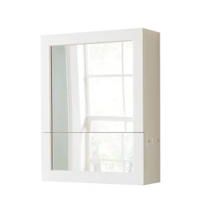 allen + roth 20-in x 26-in x 7-in White Soft Close Bathroom Wall Cabinet