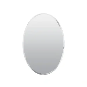 allen + roth 21-in x 31-in Surface Mount Frameless Mirrored Oval Medicine Cabinet