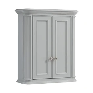 allen + roth 26-in x 30-in x 10-in Light Gray Bathroom Wall Cabinet