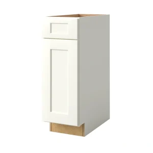 allen + roth Aveley 12-in W x 34.5-in H x 24-in D Linen 1-Drawer Base Fully Assembled Cabinet (Flat Panel Shaker Style)