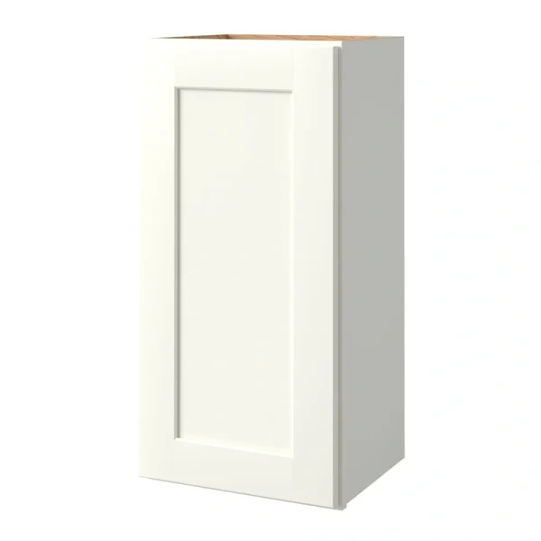 allen + roth Aveley 15-in W x 36.125-in H x 12-in D Linen Wall Fully Assembled Cabinet (Flat Panel Shaker Door Style)