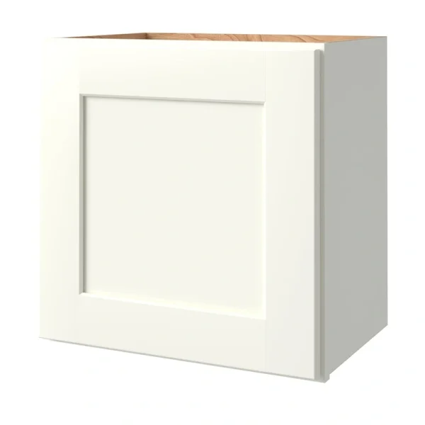 allen + roth Aveley 18-in W x 18.125-in H x 12-in D Linen Wall Fully Assembled Cabinet (Flat Panel Shaker Door Style)