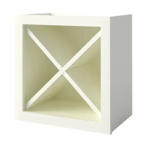 allen + roth Aveley 18-in W x 18-in H x 12-in D Linen Open Cube Organizer Wall Fully Assembled Cabinet (Flat Panel Style)