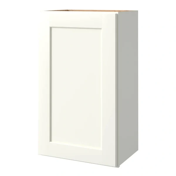 allen + roth Aveley 18-in W x 30.125-in H x 12-in D Linen Wall Fully Assembled Cabinet (Flat Panel Shaker Door Style)