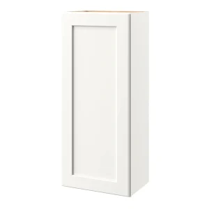 allen + roth Aveley 18-in W x 42.125-in H x 12-in D Linen Wall Fully Assembled Cabinet (Flat Panel Shaker Door Style)