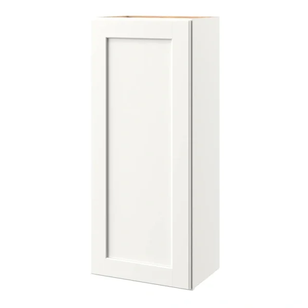 allen + roth Aveley 18-in W x 42.125-in H x 12-in D Linen Wall Fully Assembled Cabinet (Flat Panel Shaker Door Style)