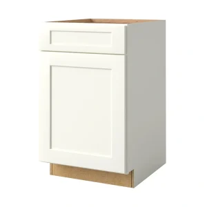 allen + roth Aveley 21-in W x 34.5-in H x 24-in D Linen 1-Drawer Base Fully Assembled Cabinet (Flat Panel Shaker Style)