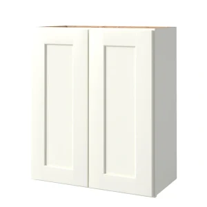 allen + roth Aveley 24-in W x 24.5-in H x 12-in D Linen Wall Fully Assembled Cabinet (Flat Panel Shaker Door Style)