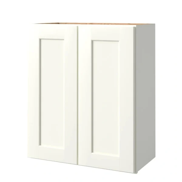 allen + roth Aveley 24-in W x 24.5-in H x 12-in D Linen Wall Fully Assembled Cabinet (Flat Panel Shaker Door Style)