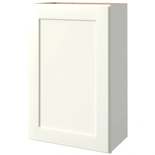 allen + roth Aveley 24-in W x 30.125-in H x 12-in D Linen Wall Fully Assembled Cabinet (Flat Panel Square Door Style)