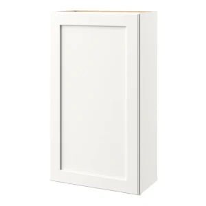 allen + roth Aveley 24-in W x 39.125-in H x 12-in D Linen Wall Fully Assembled Cabinet (Flat Panel Shaker Door Style)
