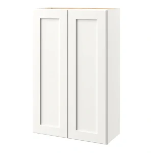 allen + roth Aveley 27-in W x 42.125-in H x 12-in D Linen Wall Fully Assembled Cabinet (Flat Panel Square Door Style)