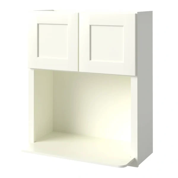 allen + roth Aveley 30-in W x 36.125-in H x 12-in D Linen Wall Fully Assembled Cabinet (Flat Panel Shaker Door Style) T726926729