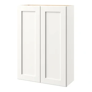 allen + roth Aveley 30-in W x 42.125-in H x 12-in D Linen Wall Fully Assembled Cabinet (Flat Panel Shaker Door Style)
