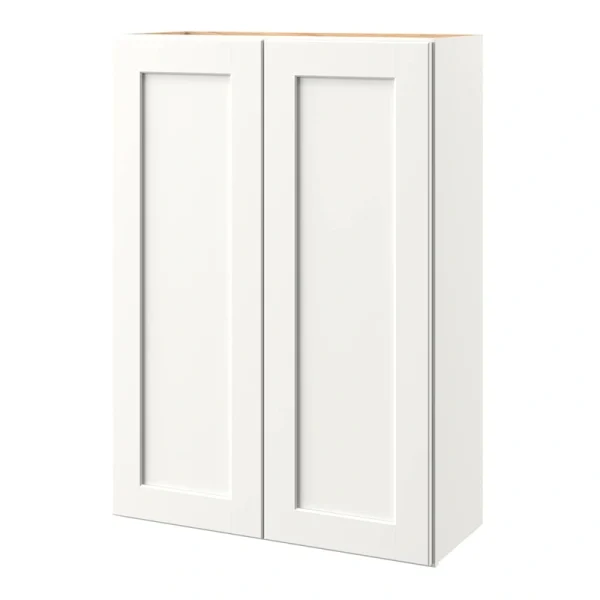 allen + roth Aveley 30-in W x 42.125-in H x 12-in D Linen Wall Fully Assembled Cabinet (Flat Panel Shaker Door Style)