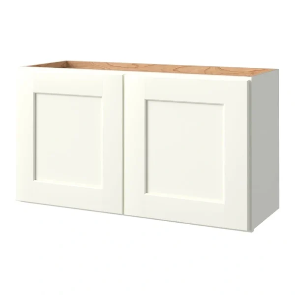 allen + roth Aveley 33-in W x 18.125-in H x 12-in D Linen Wall Fully Assembled Cabinet (Flat Panel Shaker Door Style)