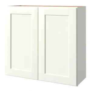 allen + roth Aveley 33-in W x 30.125-in H x 12-in D Linen Wall Fully Assembled Cabinet (Flat Panel Shaker Door Style)