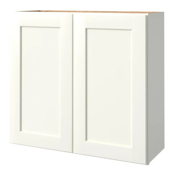 allen + roth Aveley 33-in W x 30.125-in H x 12-in D Linen Wall Fully Assembled Cabinet (Flat Panel Shaker Door Style)