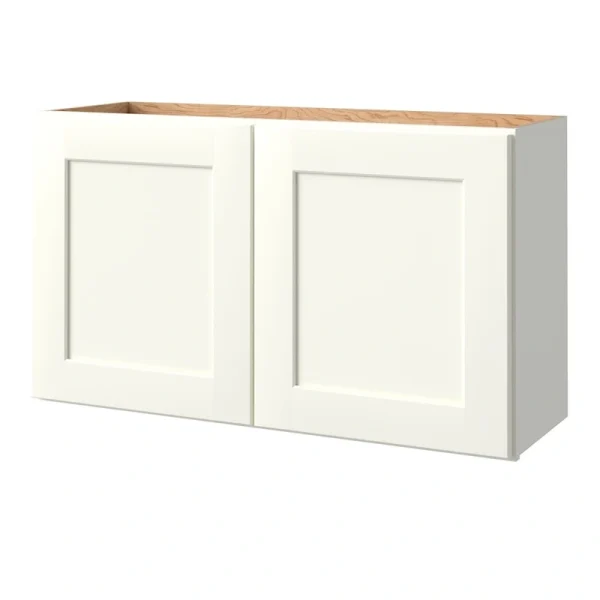 allen + roth Aveley 36-in W x 20.625-in H x 11-in D Linen Wall Fully Assembled Cabinet (Flat Panel Shaker Door Style)