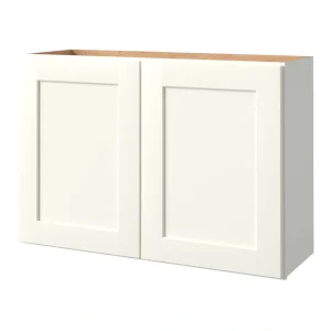 allen + roth Aveley 36-in W x 24.5-in H x 12-in D Linen Wall Fully Assembled Cabinet (Flat Panel Shaker Door Style)