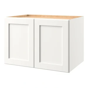 allen + roth Aveley 36-in W x 24.5-in H x 24-in D Linen Wall Fully Assembled Cabinet (Flat Panel Shaker Door Style)