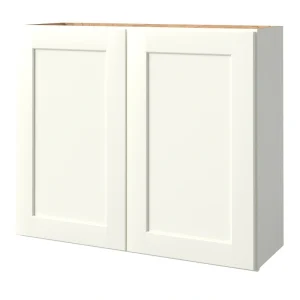 allen + roth Aveley 36-in W x 30.125-in H x 12-in D Linen Wall Fully Assembled Cabinet (Flat Panel Shaker Door Style)