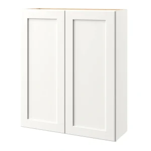 allen + roth Aveley 36-in W x 42-in H x 12-in D Linen Wall Fully Assembled Cabinet (Flat Panel Shaker Door Style)