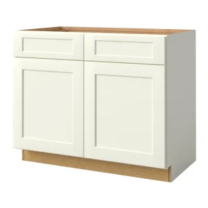allen + roth Aveley 42-in W x 34.5-in H x 24-in D Linen Sink Base Fully Assembled Cabinet (Flat Panel Shaker Style)
