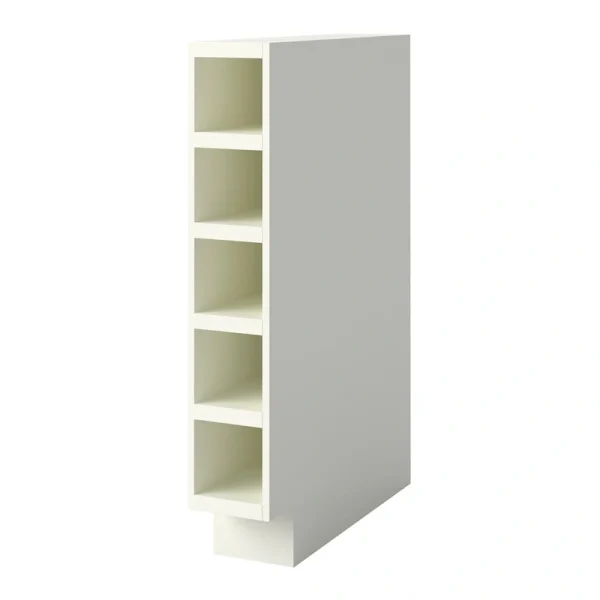 allen + roth Aveley 6-in W x 34.5-in H x 24-in D Linen Open Cube Organizer Base Fully Assembled Cabinet (Flat Panel Style)