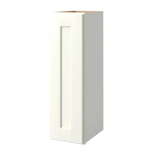 allen + roth Aveley 9-in W x 30.125-in H x 12-in D Linen Wall Fully Assembled Cabinet (Flat Panel Shaker Door Style)